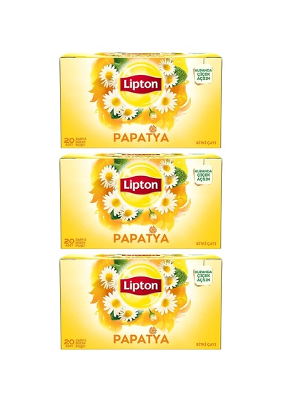 Papatya Bitki Süzen Poşet Çay 20li X 3 Adet