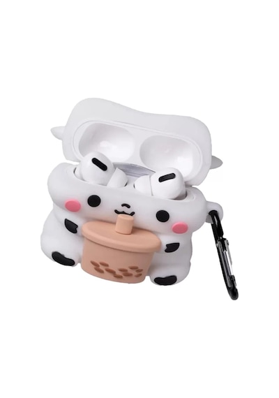 Newface Apple Airpods 3 3.nesil Karakter Silikon - Desen 11 Beyaz