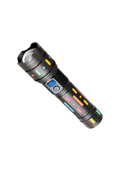 Powermaster Pm-25120 Çok Fonksiyonlu Teleskopik Zoom - 5 Modlu Şarjlı El Feneri Çok Renkli