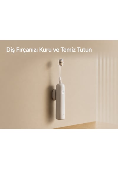 Laifen Mıknatıslı Beyaz Diş Fırçası Duvar Askı Aparatı