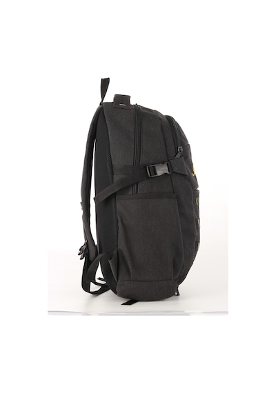Strong Unisex Kanvas Kumaş Laptop Bölmeli Outdoor Sırt Çantası Dağcı Sırt Çantası Siyah