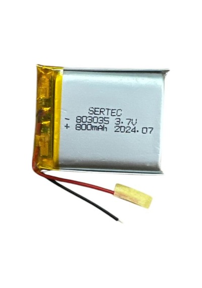 803035 3.7v 800 Mah Li-polymer Pil Devreli/1.5a