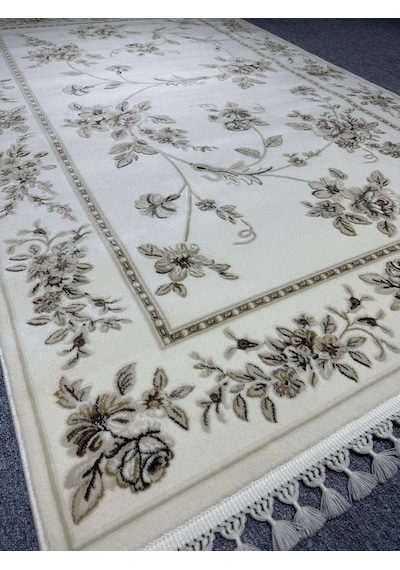 Tiffany Halı Sentez 7005 AV 150x230 Krem Kahve 4 M2 İnce Halı