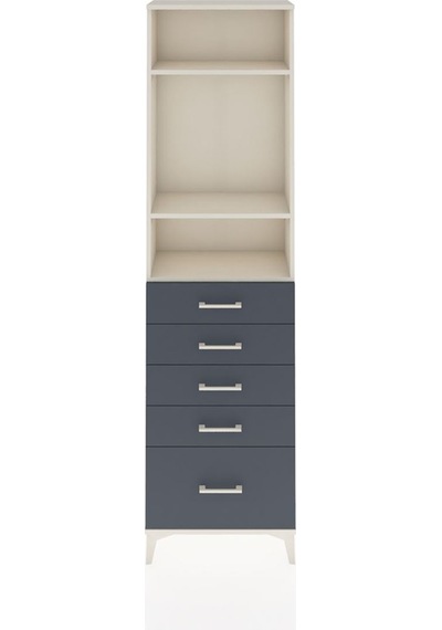 Arges Dolap 3 Raflı 5 Çekmeceli 60x30x221 Aytaşı-antrasit Aytaşı Arges Dolap 3 Raflı 5 Çekmeceli 60x30x221 Aytaşı-antrasit Aytaşı