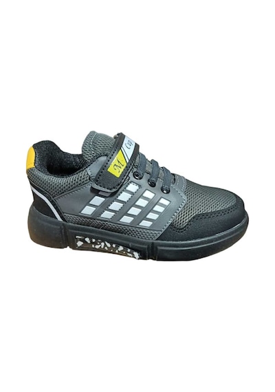 Mini Cup Gri Siyah Unisex Kids Sneaker Esnek Rahat Kalıp Çocuk Spor Ayakkabı Tam Kalıp Günlük Ayakkabı Gri - Siyah