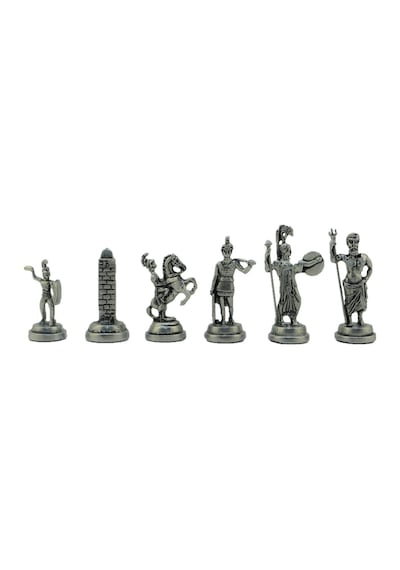 Sadece Satranç Taşı İsteyene Gifthome Orta Boy, Metal, Yunan Figürlü, Antik Satranç Taşı