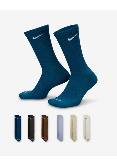 Nike Everyday Plus Destekli Antrenman Crew Çorapları 6 Çift Sx6897-970 Cok Renklı