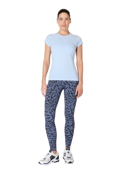 Sweaty Betty Athlete Seamless Workout T-shı 8010 Mavi