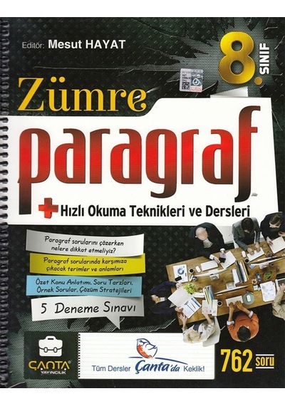 Çanta Yayınları 8. Sınıf Zümre Paragraf