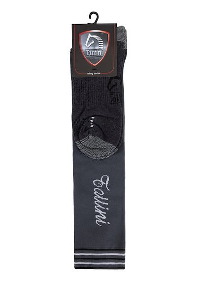 Tattini Unisex Tekstil Koyu Gri Binici Çorap 990 Functıonal Socks Y26 D.gray/black Siyah