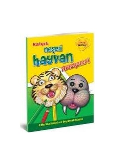 Kalıplı Neşeli Hayvan Maskeleri- Yumurcak Yayınları