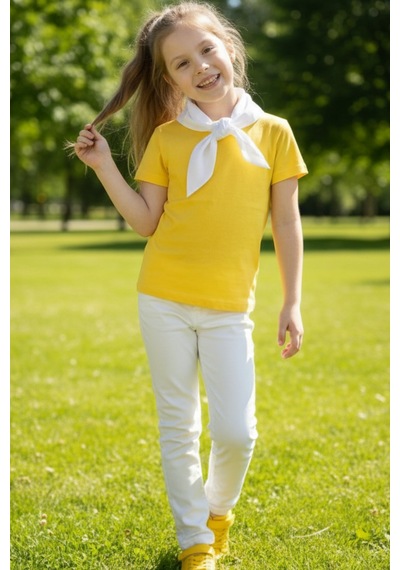 Kiagu Sarı Kısa Kol Basic T-shirt- Terletmeyen Esnek Kumaş Pamuklu Mevsimlik Sarı Kısakol Kız Çocuk Tsort Sarı Kiagu Sarı Kısa Kol Basic T-shirt- Terletmeyen Esnek Kumaş Pamuklu Mevsimlik Sarı Kısakol Kız Çocuk Tsort Sarı