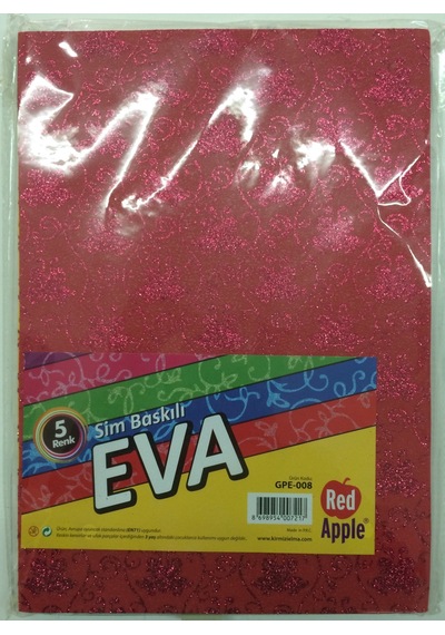 Sim Baskılı Eva Süngeri A4 - 10 Renk