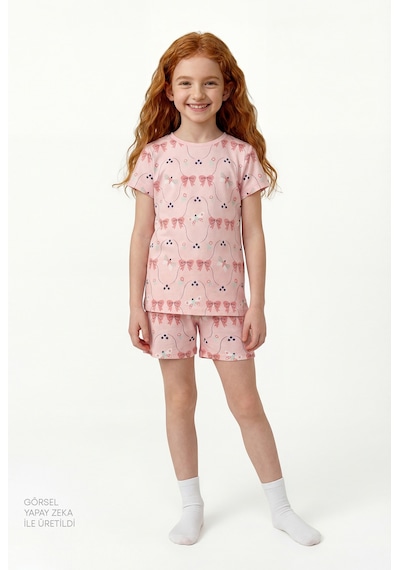 Penti  Mint Yeşili Kız Çocuk in The Garden Pamuklu 2'li Pijama Takımı