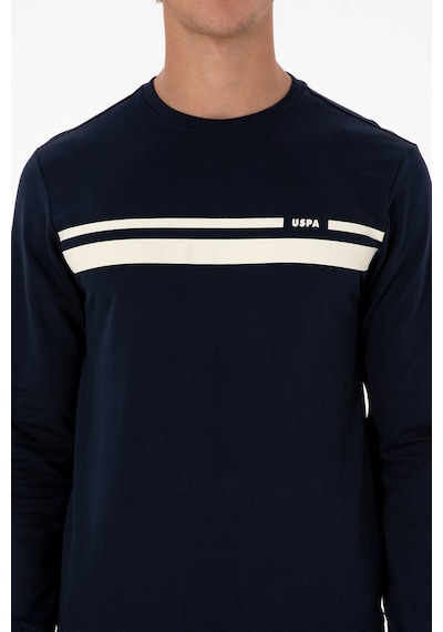U.S. Polo Assn. Erkek Regular Fit Bisiklet Yaka Lacivert İnce Sweatshirt 50313801-VR033