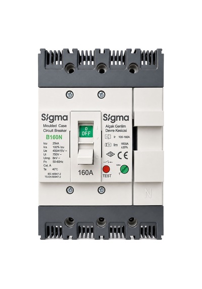 Sigma Termik Ayarlı Ag Devre Kesici B160 160a 3p 25ka