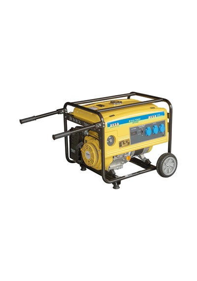 Aksa Jeneratör AAP5500 5.5KW Portatif İpli Benzinli Tekerlekli Jeneratör
