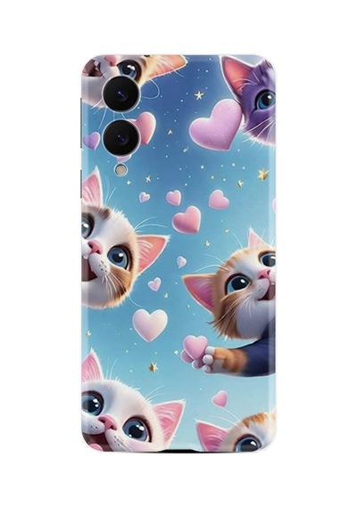 Samsung Galaxy Uyumlu S25 Edge Sm-s937b Kılıf Boutique Baskılı Resimli Kalp Ve Kedi Pcode -035