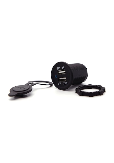 Motosiklet Araba Tekne Çift Usb Şarj Soketi 5V1A 5V2.1A 2 Usb Güç
