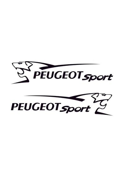 Peugeot Yan Sport Oto Sticker 2 Adet 45 10 Cm