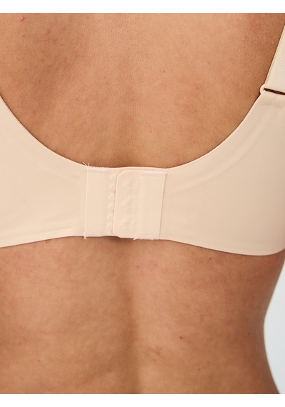 Alya Underwear Kadın Dikişsiz Sütyen Çıkarılabilir Yuvarlak Kaplı Lazer Kesim Görünmez Sütyen Siyah Ten Rengi