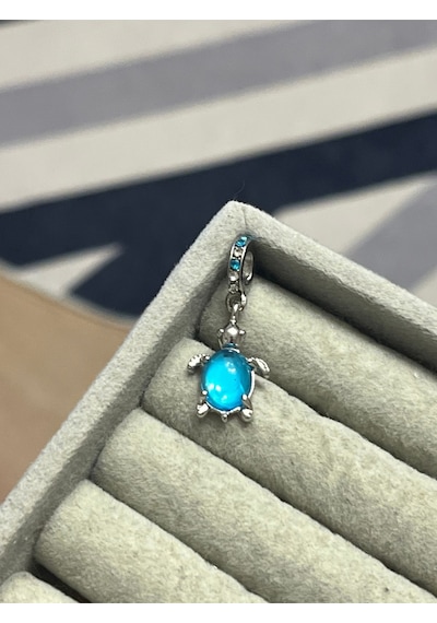 Mavi Kaplumbağa Charm Asafaccessory
