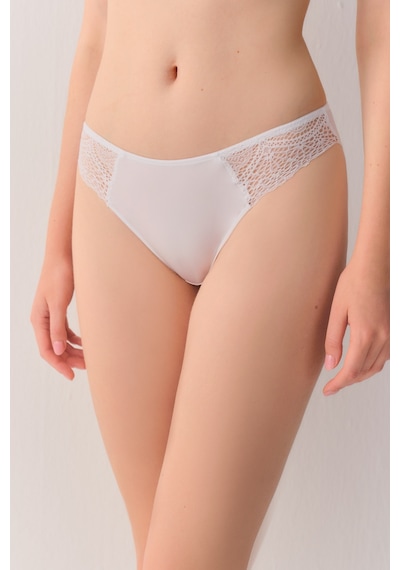 Suwen New Heritage Dantelli Slip Külot Sw4018101 Beyaz