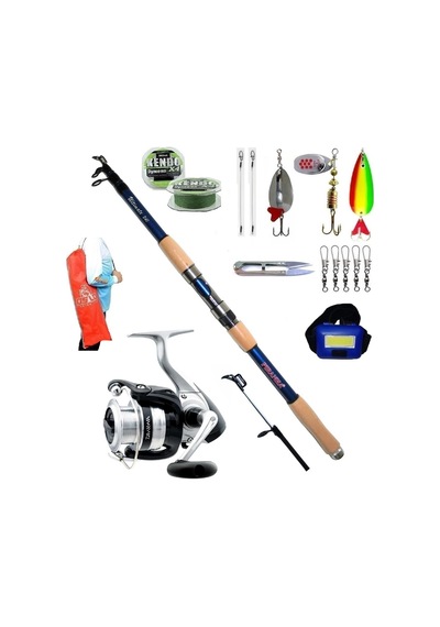 Piranha Ultimate 210cm 50-100gr Daiwa Strikeforce 2500 Turna Spin Olta Takımı Seti