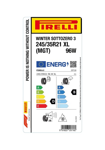 Pirelli 245/35 R21 96W XL Winter Sottozero 3 Mgt Kış Lastiği 2025