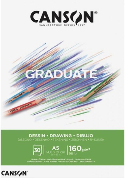 Canson Çizim Bloğu Graduate Dessın Beyaz 30 Sy A5 160 Gr