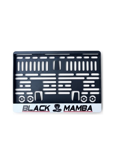 Black Mamba Motor Plaka Çerçevesi 1 Adet Esnek Plakalık Motor Plakalık