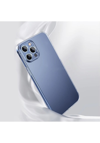 Baseus Simple Case iPhone Uyumlu 12 Pro Max 6.7 İnce Şeffaf Silikon Kılıf- 5775