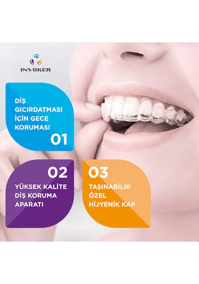 Diş Gıcırdatma Diş Sıkma Çene Sıkma Önleyici Bruksizm Gece Plağı