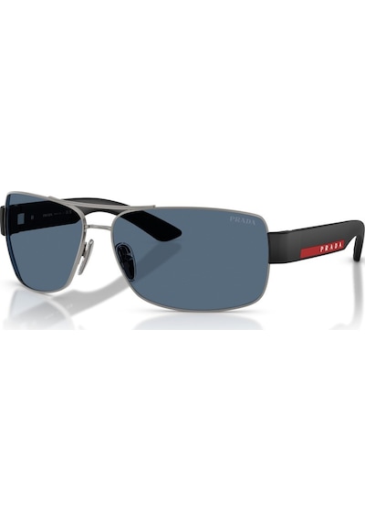 Prada Sport Psb52s 5av06a 65 Erkek Güneş Gözlüğü Metalik Gri
