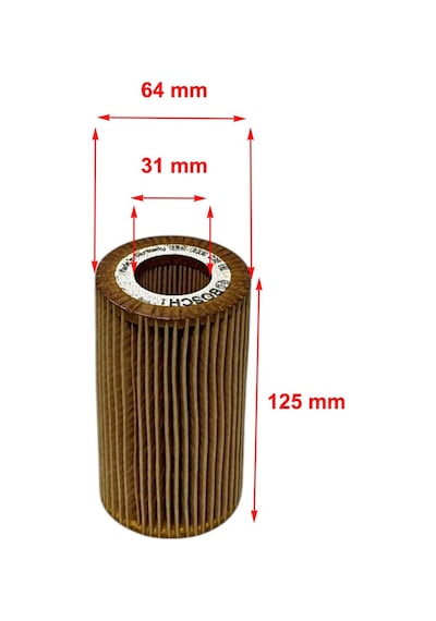 Bosch Vw Scirocco Iıı 2.0 R 188-195-206 Kw, 2009-2018 Yağ Filtresi