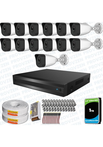 Provzen Rv Hilook 13 Kameralı Full Hd Geniş Açı Güvenlik Kamerası