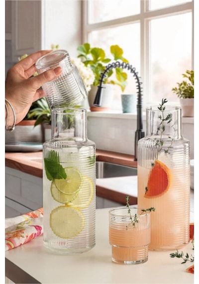Lav Helen Cam Karaf Takımı 2'li 1,2 L (1 Karaf, 1 Su bardağı)