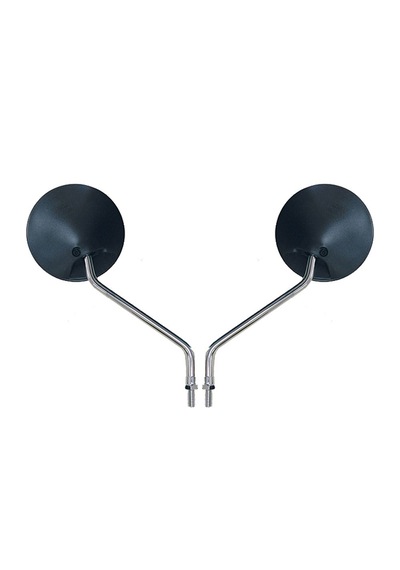 Motosiklet Yuvarlak Ayna Sıyah 10 Mm