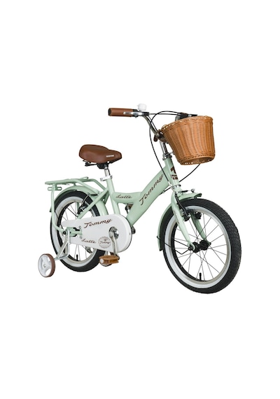 Tommybike Latte Sepetli, Elcikli 16 Jant Çocuk Bisikleti, 4-6 Yaş Çocuk Bisikleti Yeşil
