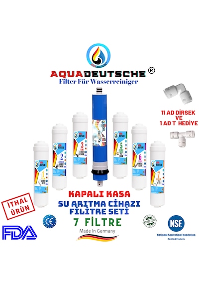 Aqua Deutsche 12 Litre 7 Filitre Pompalı Su Arıtma Cih...
