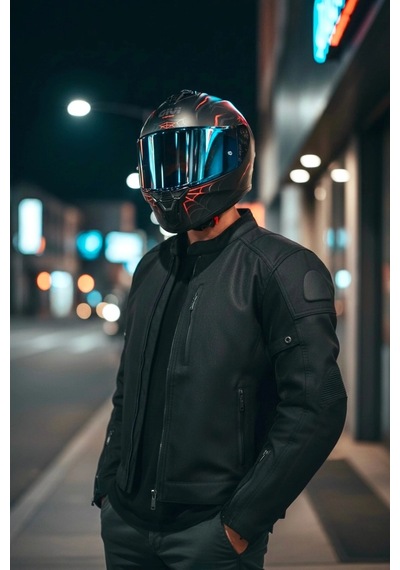 Gıvı 50.x Arachno Mat  1 Renkli 1 Şeffaf Vizörlü Motosiklet Kask Lacivet Vizör + Şeffaf