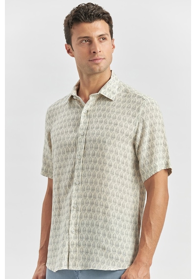 İmza Koyu Lacivert Kısa Kollu Baskılı Düğmeli Yaka Keten Casual Slim Fit Dar Kesim Gömlek 1004240241 Koyu Lacivert İmza Koyu Lacivert Kısa Kollu Baskılı Düğmeli Yaka Keten Casual Slim Fit Dar Kesim Gömlek 1004240241 Koyu Lacivert