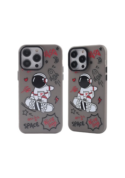 Newface - 547 - Apple iPhone Uyumlu 14 Pro Max Kılıf Prada Desenli Kapak - Prada Siyah - Kmrsfres - - 1