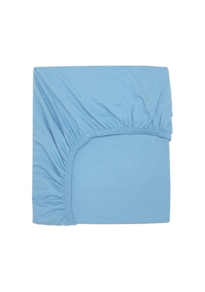 2 Adet Pamuklu Ve Lastikli 60 X 120 X 15 Cm Penye Bebek Çarşaf, Fuşya-mavi