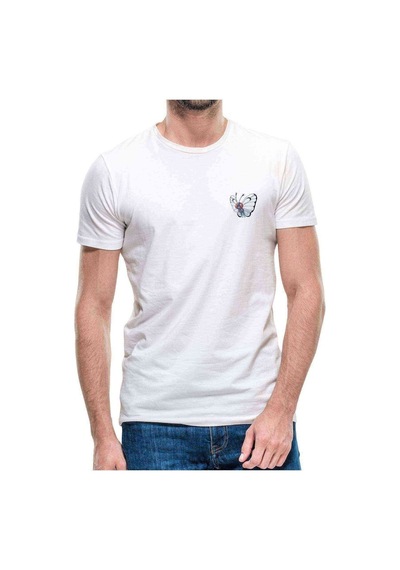 Pokemon Avengermon Butterfree Kelebek Baskılı Beyaz Erkek Tshirt