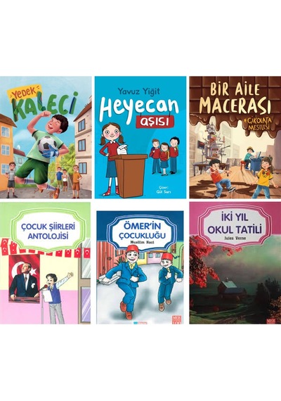 Yedek Kaleci,heyecan Aşısı,bir Aile Macerası Çikolata Meselesi İki Yıl Okul Tatil .2,3,4.sınıf Set