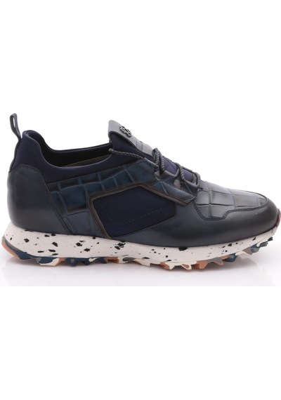 Dgn 5105 Erkek Bağcikli Sneakers Ayakkabi Lacivert