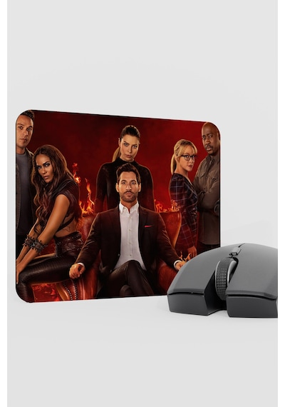 Lucifer V2 22x18 Gaming Kauçuk Kaymaz Taban Mouse Pad Fare Altlığı