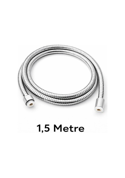 Paslanmaz Çelik Spiral Duş Hortumu 150 Cm Gümüş Sac Diğer