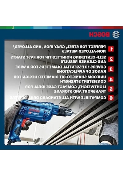 Matkap Ucu Seti, 10 Parça, Ahşap Ve Metal İçin Uygun